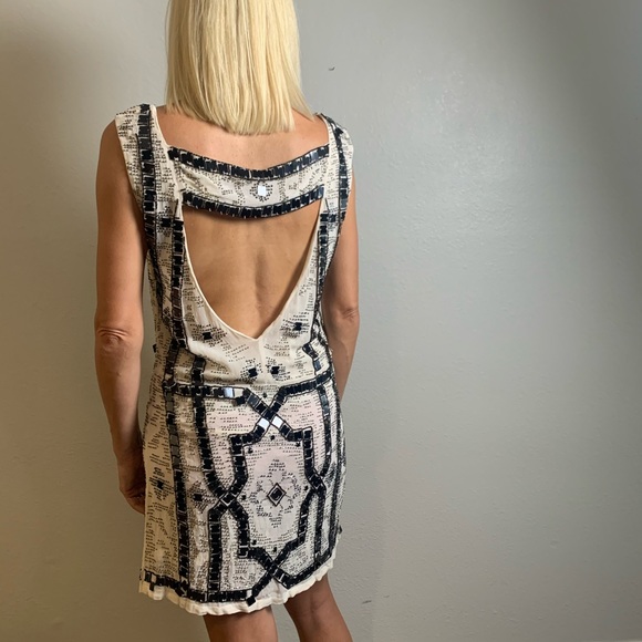 BOGO Free People Sequin Beaded Open Back Dress - Picture 7 of 11